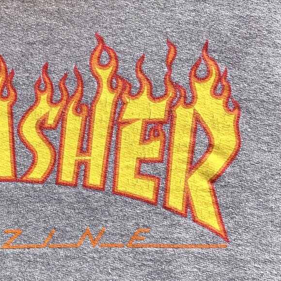Classic Thrasher Flame Logo Hoodie Mens Small - Picture 4 of 5